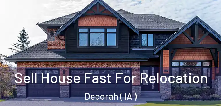  Sell House Fast For Relocation Decorah ( IA )