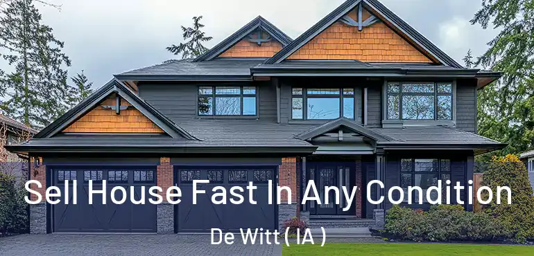  Sell House Fast In Any Condition De Witt ( IA )