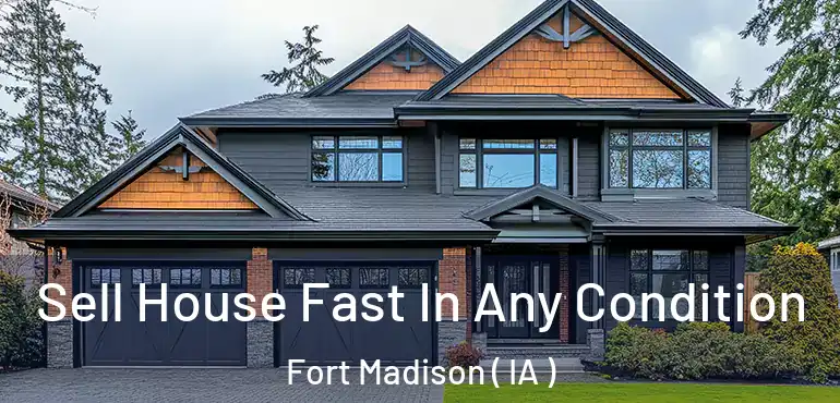  Sell House Fast In Any Condition Fort Madison ( IA )