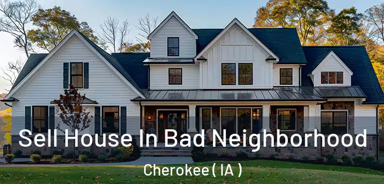  Sell House In Bad Neighborhood Cherokee ( IA )