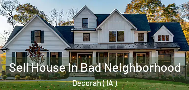  Sell House In Bad Neighborhood Decorah ( IA )
