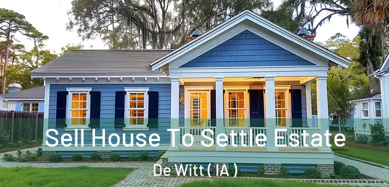  Sell House To Settle Estate De Witt ( IA )