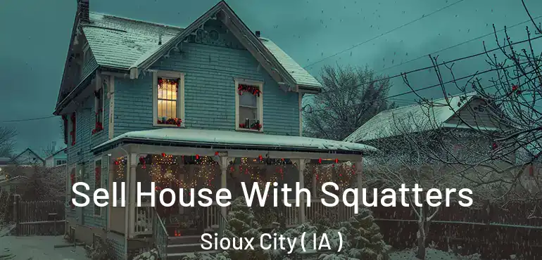  Sell House With Squatters Sioux City ( IA )