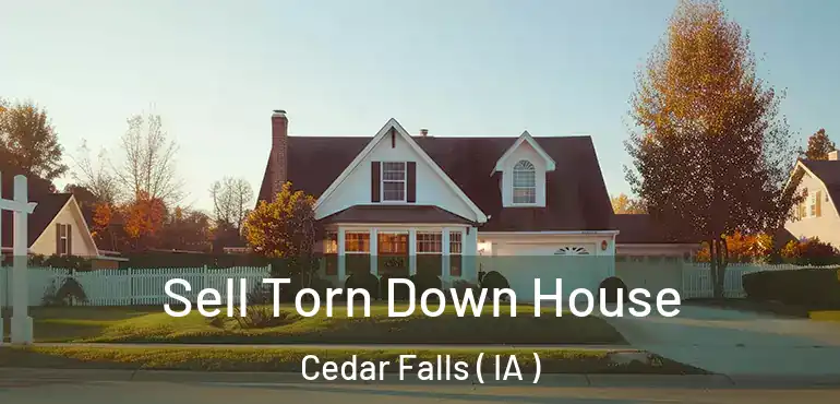  Sell Torn Down House Cedar Falls ( IA )