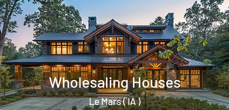  Wholesaling Houses Le Mars ( IA )