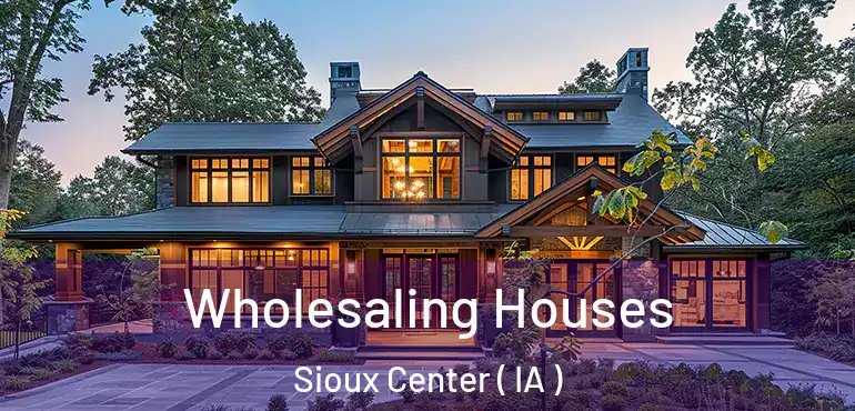  Wholesaling Houses Sioux Center ( IA )